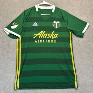MLS Portland Timbers Jersey Adidas Men's Medium 2019-20 Home Soccer Shirt Green